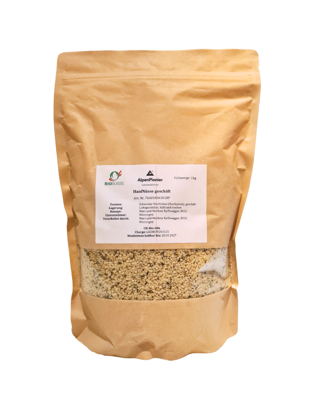 Geschälte HanfNüsse 1kg