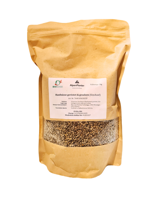 HanfNüsse geröstet & gesalzen 1kg